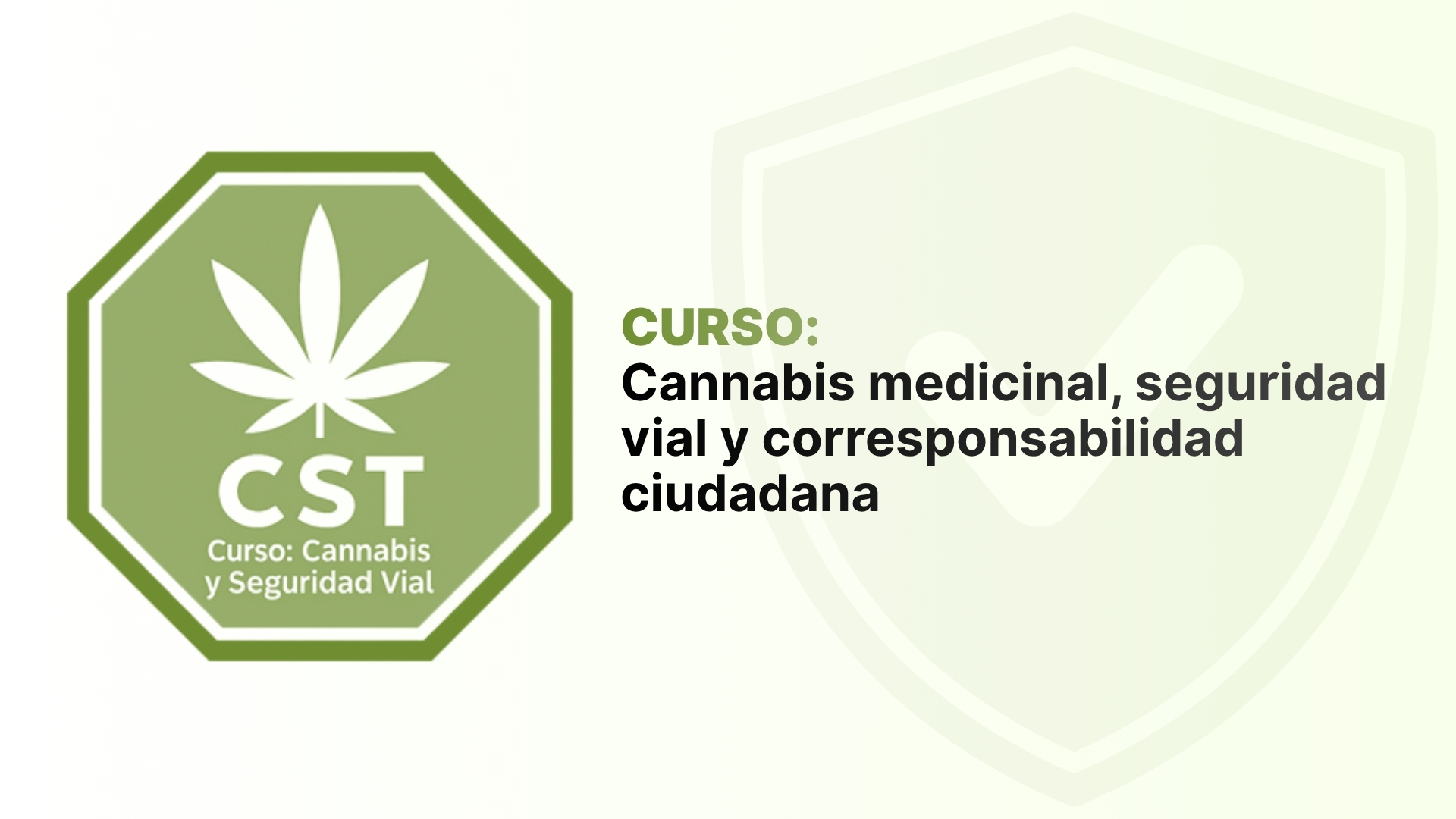 Curso de Orientación | Cannabis medicinal, seguridad vial y corresponsabilidad ciudadana